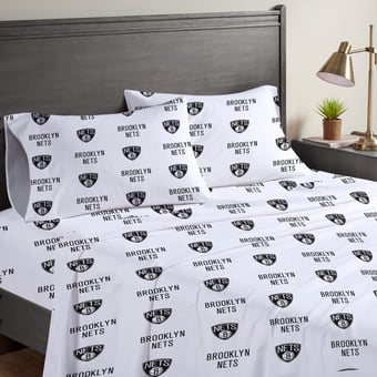Pegasus Brooklyn Nets Four-Piece Queen Sheet Set