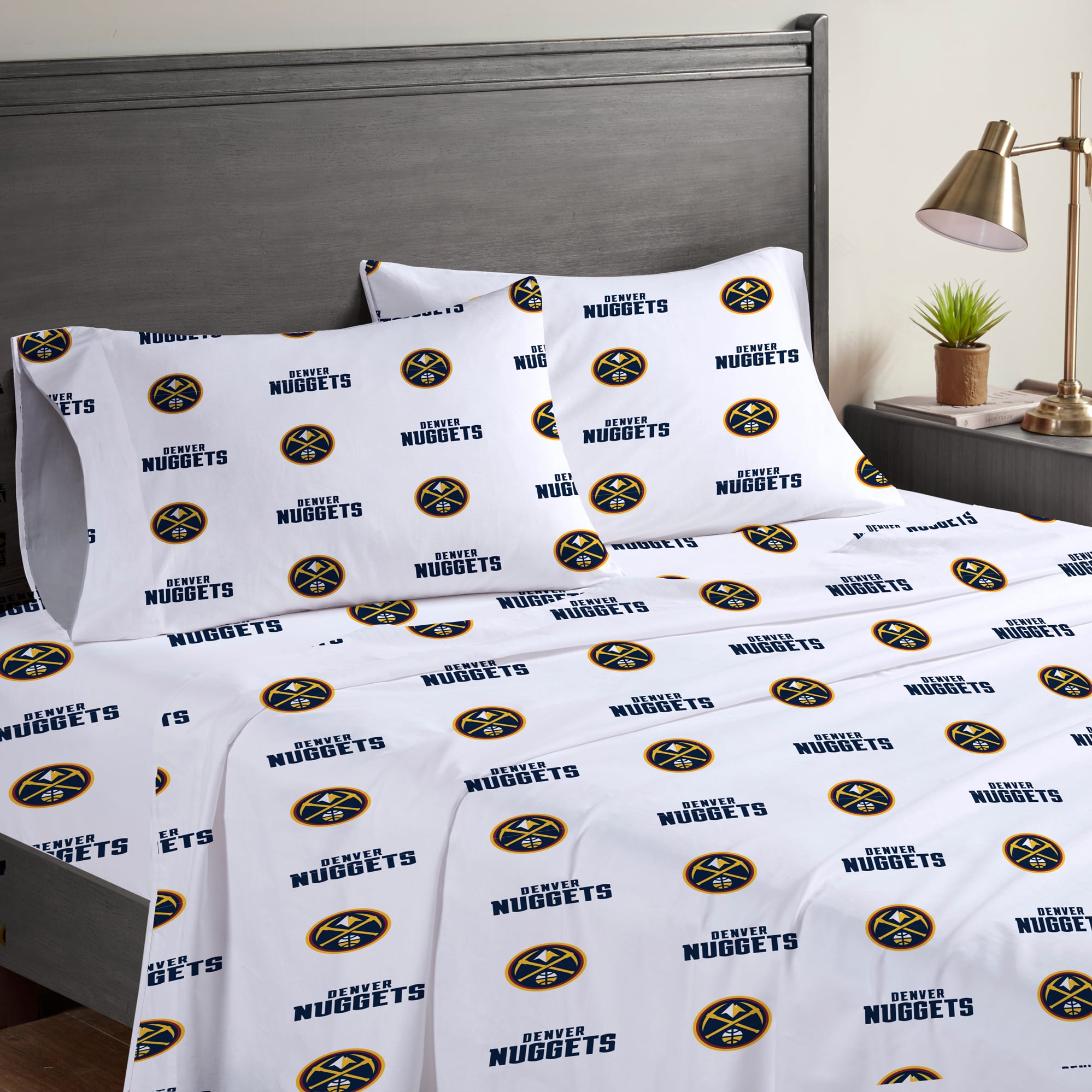 Pegasus Denver Nuggets Four-Piece Queen Sheet Set