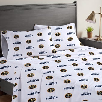 Pegasus Denver Nuggets Four-Piece Queen Sheet Set