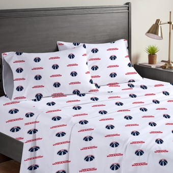 Pegasus Washington Wizards Four-Piece Queen Sheet Set