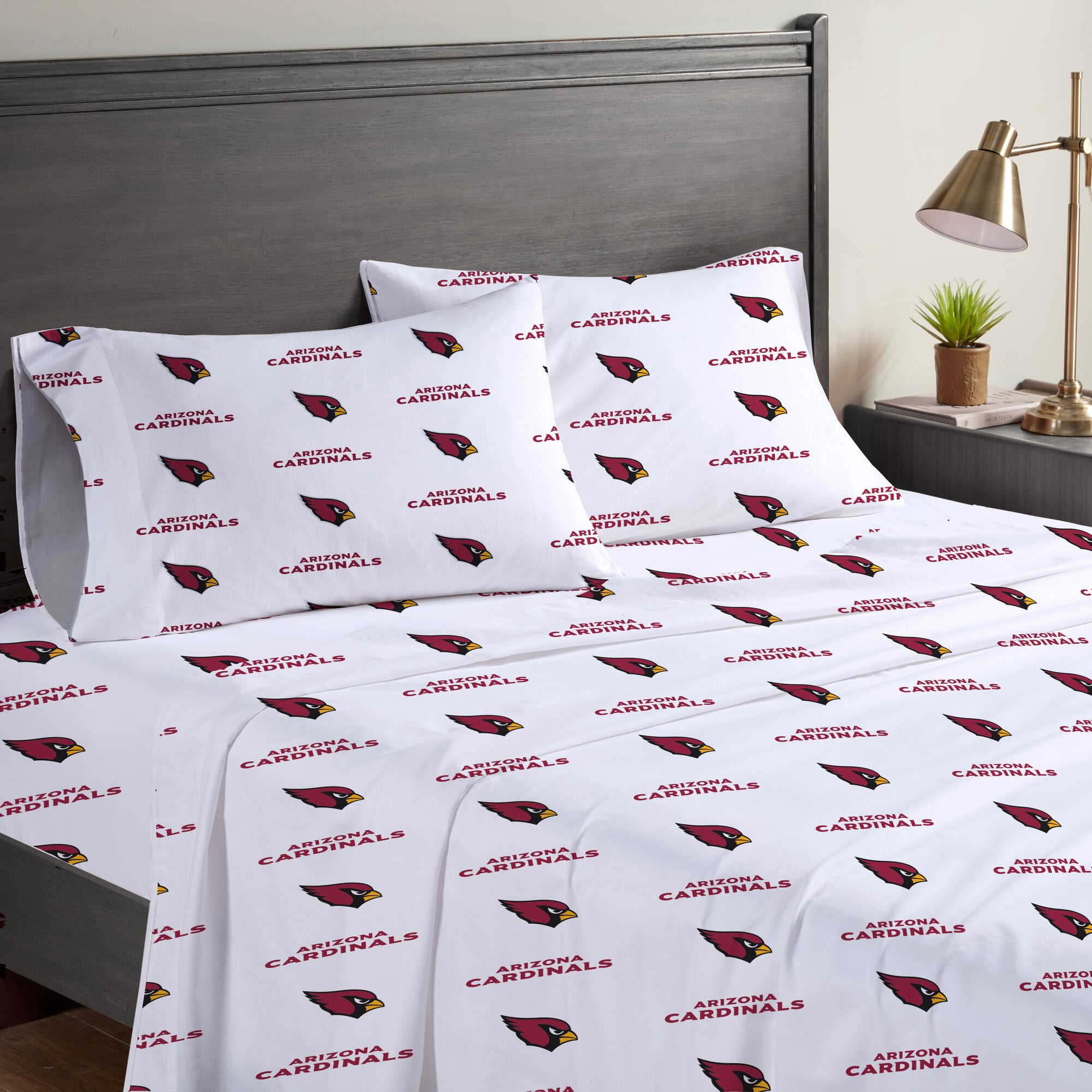 Pegasus Arizona Cardinals Four-Piece Queen Sheet Set