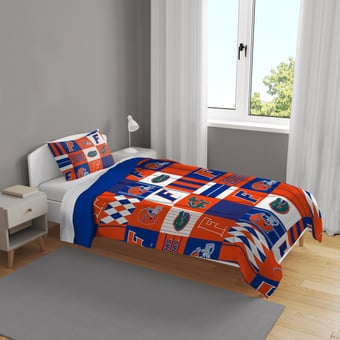 Pegasus Florida Gators Patchwork Plaid Two-Piece Twin/Twin XL Bed in a Bag Set