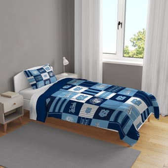 Pegasus North Carolina Tar Heels Patchwork Plaid Two-Piece Twin/Twin XL Bed in a Bag Set