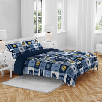 Pegasus Memphis Grizzlies Patchwork Plaid Three-Piece Full/Queen Bed in a Bag Set