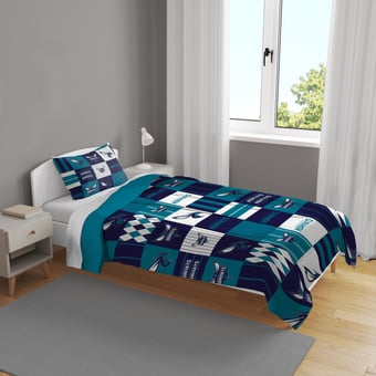 Pegasus Charlotte Hornets Patchwork Plaid Two-Piece Twin/Twin XL Bed in a Bag Set