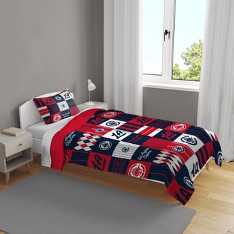 Pegasus LA Clippers Patchwork Plaid Two-Piece Twin/Twin XL Bed in a Bag Set