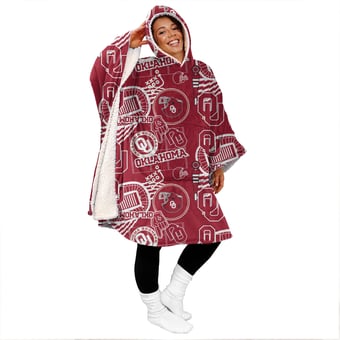 "Pegasus Oklahoma Sooners Mashup 50"" x 70"" Bloncho Sherpa Fan Cape"