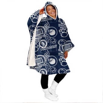 "Pegasus Penn State Nittany Lions Mashup 50"" x 70"" Bloncho Sherpa Fan Cape"