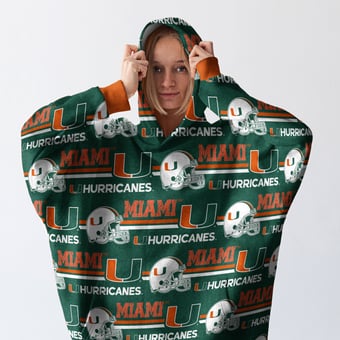 Pegasus Miami Hurricanes Wave Ultra Soft Fan Cape