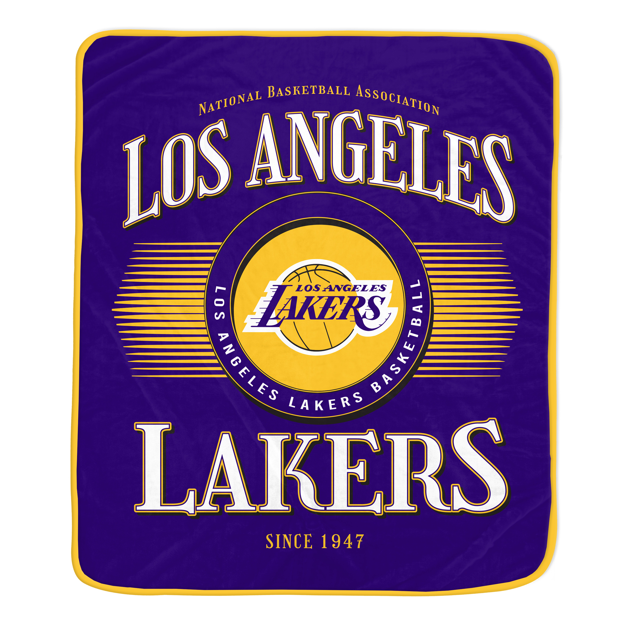 Pegasus Los Angeles Lakers Spotlight Arch 60" x 70" Ultra Soft Throw Blanket