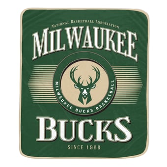 "Pegasus Milwaukee Bucks Spotlight Arch 60"" x 70"" Ultra Soft Throw Blanket"