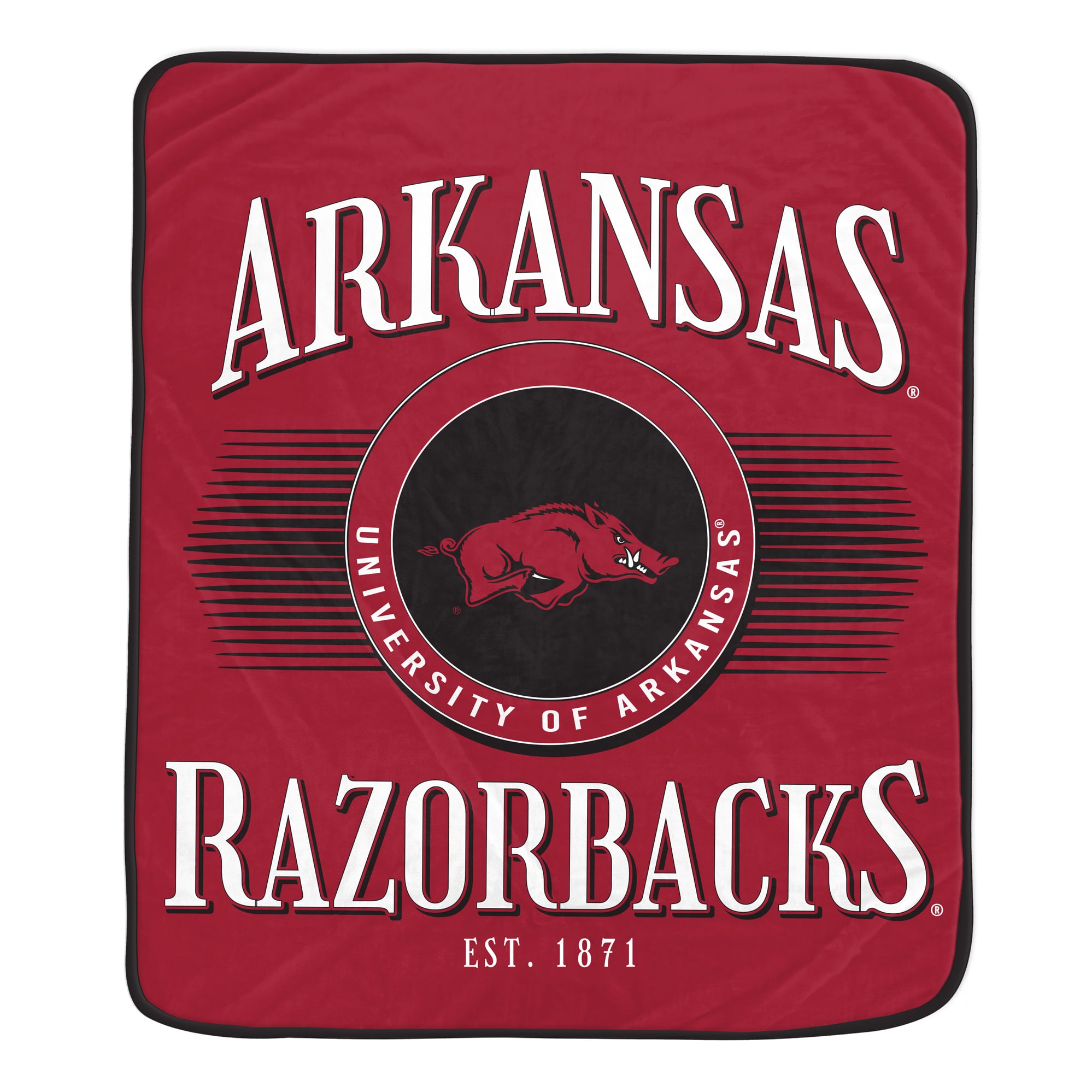 Pegasus Arkansas Razorbacks Spotlight Arch 60" x 70" Ultra Soft Throw Blanket