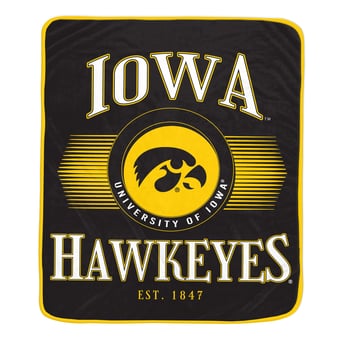 Pegasus Iowa Hawkeyes Spotlight Arch 60" x 70" Ultra Soft Throw Blanket