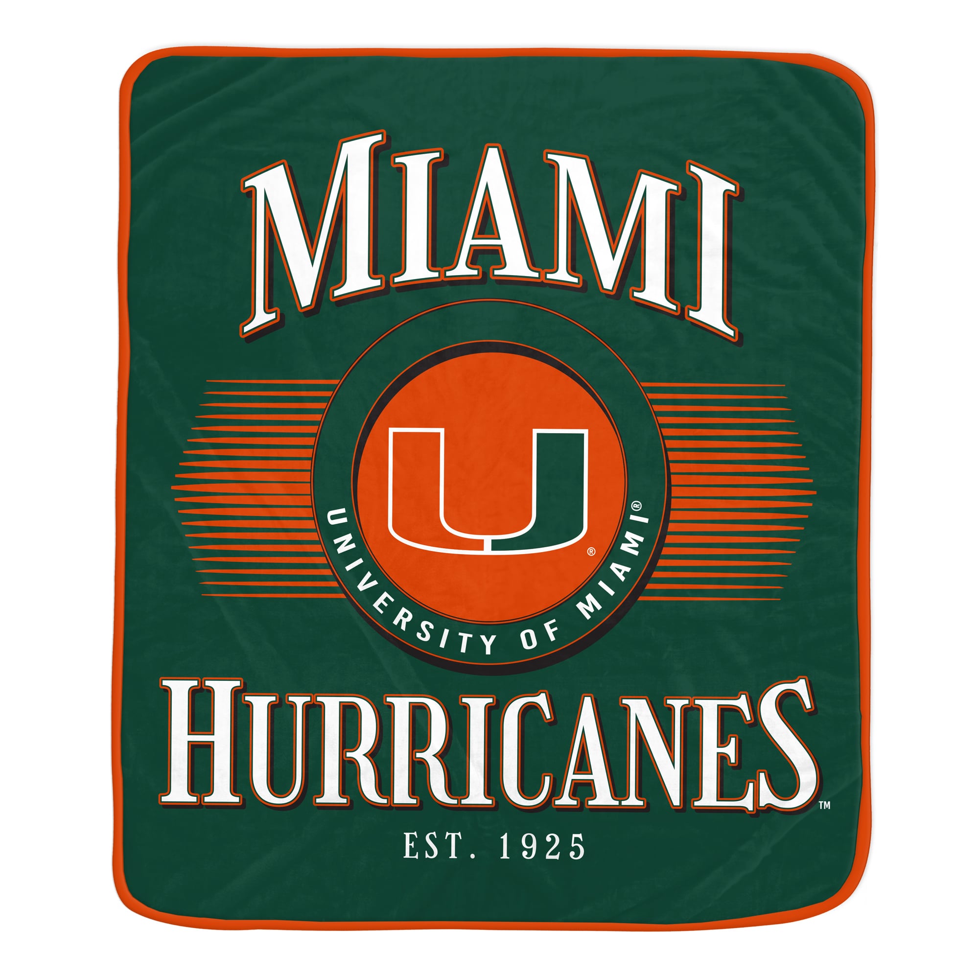 Pegasus Miami Hurricanes Spotlight Arch 60" x 70" Ultra Soft Throw Blanket