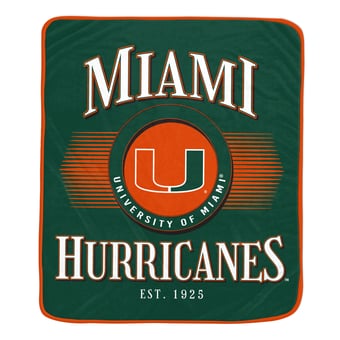 Pegasus Miami Hurricanes Spotlight Arch 60" x 70" Ultra Soft Throw Blanket