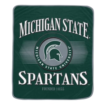 "Pegasus Michigan State Spartans Spotlight Arch 60"" x 70"" Ultra Soft Throw Blanket"