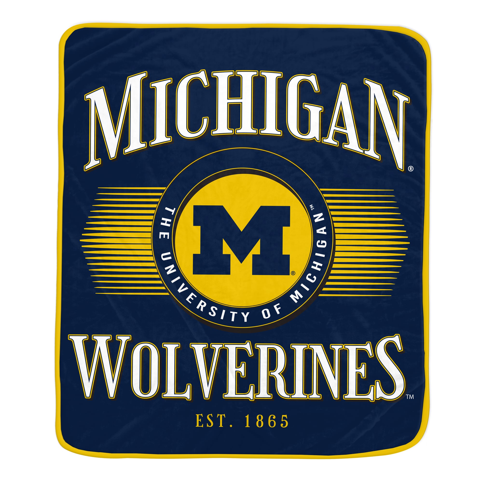 Pegasus Michigan Wolverines Spotlight Arch 60" x 70" Ultra Soft Throw Blanket