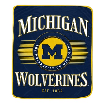 Pegasus Michigan Wolverines Spotlight Arch 60" x 70" Ultra Soft Throw Blanket