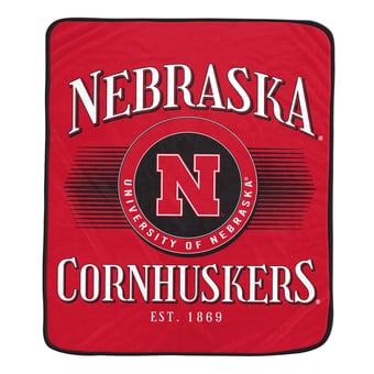 "Pegasus Nebraska Huskers Spotlight Arch 60"" x 70"" Ultra Soft Throw Blanket"