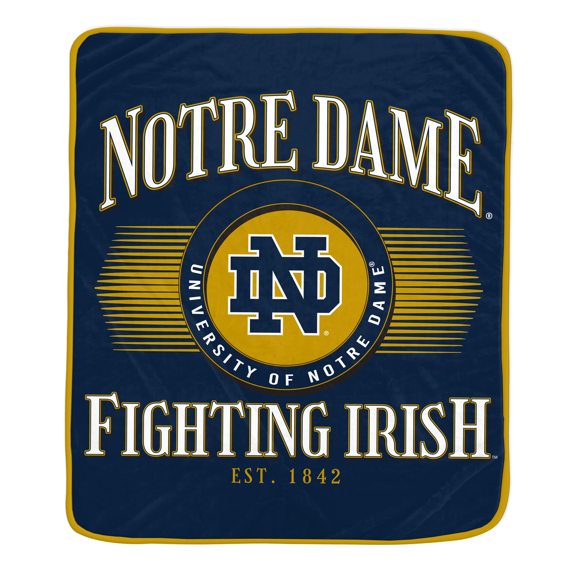 Pegasus Notre Dame Fighting Irish Spotlight Arch 60" x 70" Ultra Soft Throw Blanket