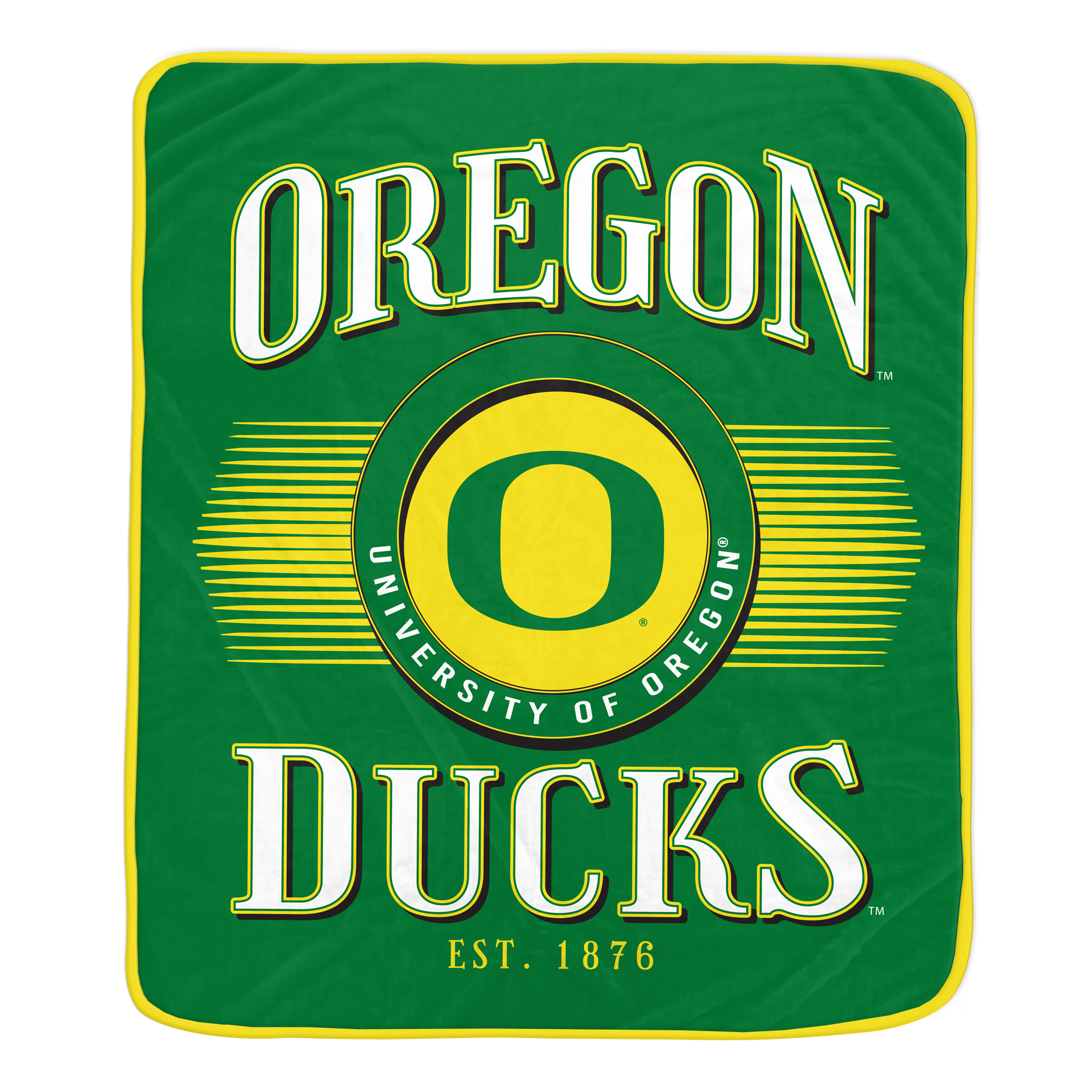 Pegasus Oregon Ducks Spotlight Arch 60" x 70" Ultra Soft Throw Blanket