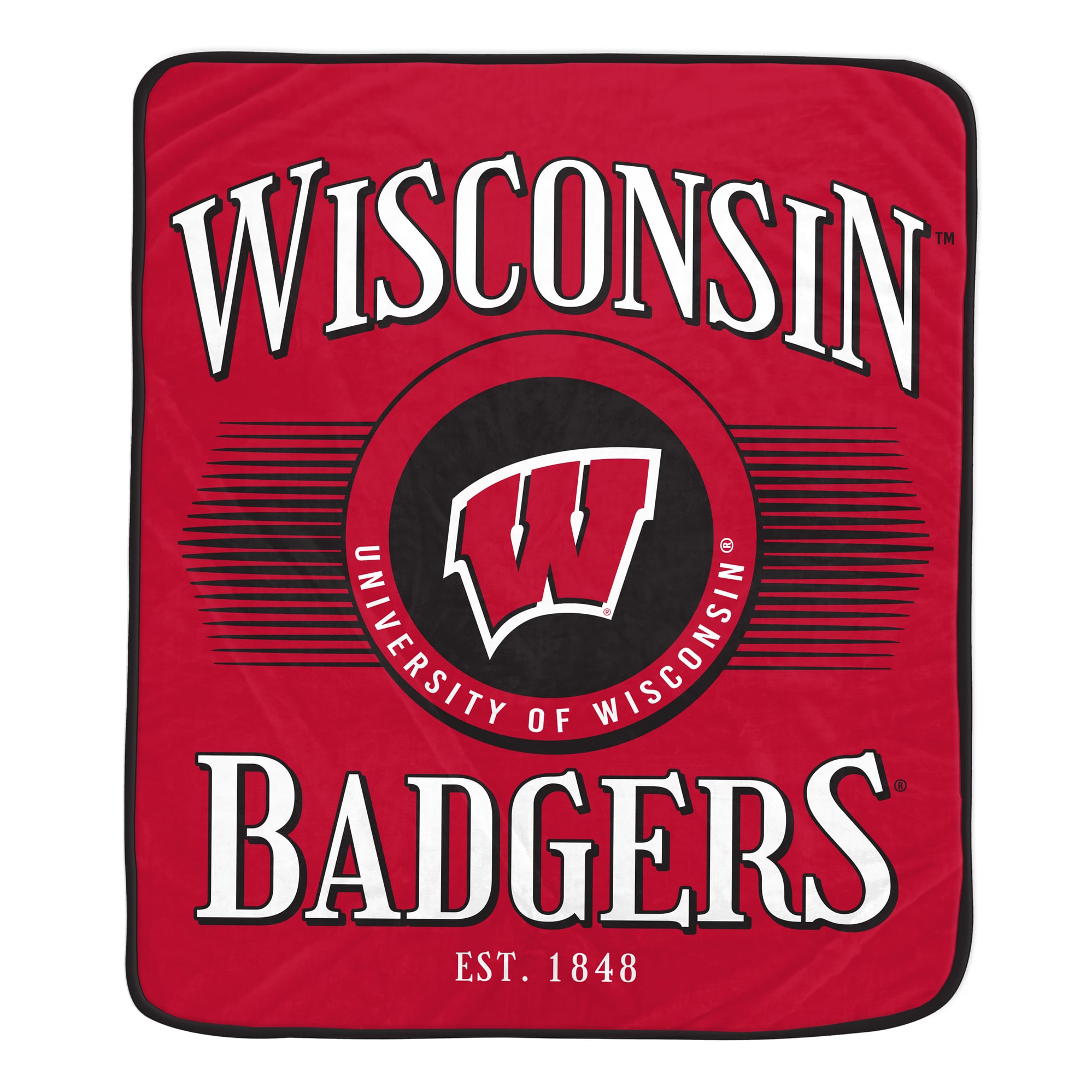 Pegasus Wisconsin Badgers Spotlight Arch 60" x 70" Ultra Soft Throw Blanket