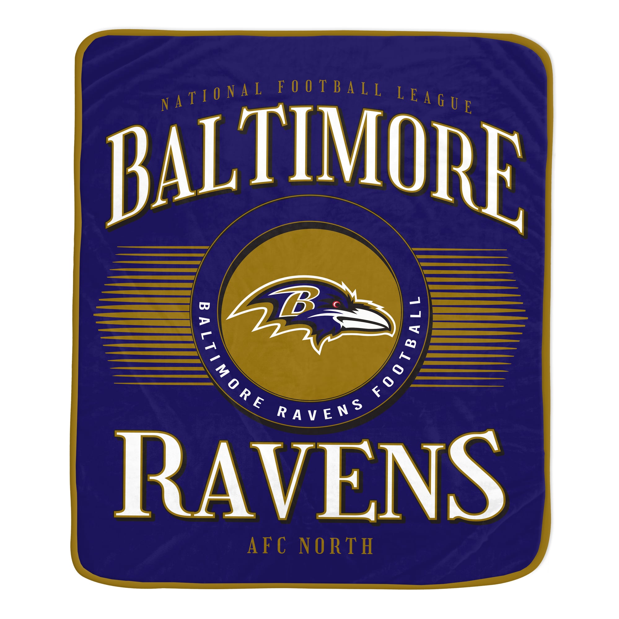 Pegasus Baltimore Ravens Spotlight Arch 60" x 70" Ultra Soft Throw Blanket