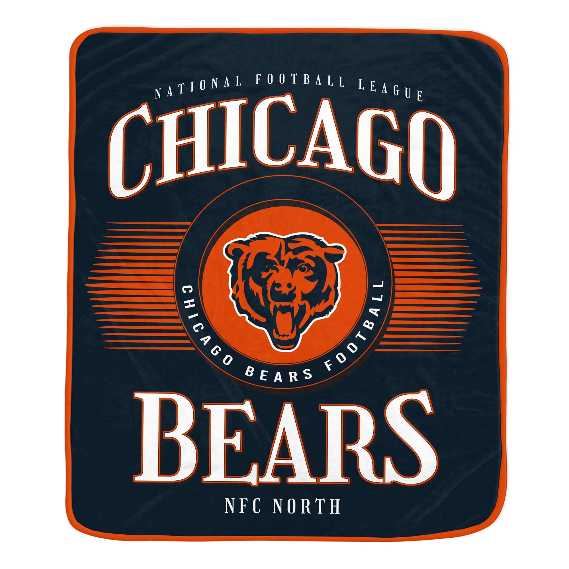 Pegasus Chicago Bears Spotlight Arch 60" x 70" Ultra Soft Throw Blanket