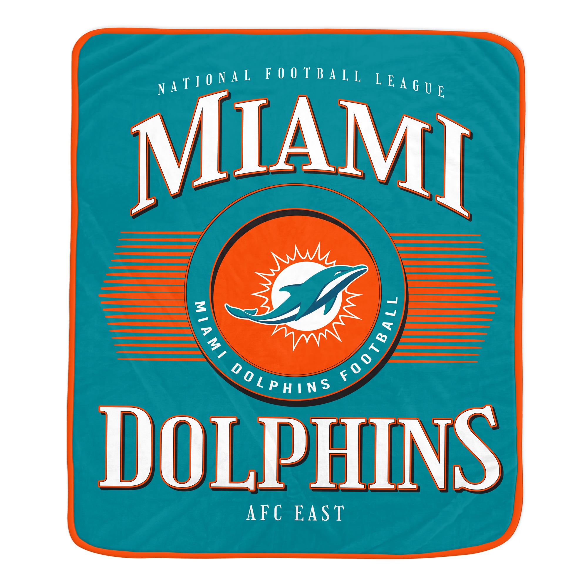 Pegasus Miami Dolphins Spotlight Arch 60" x 70" Ultra Soft Throw Blanket