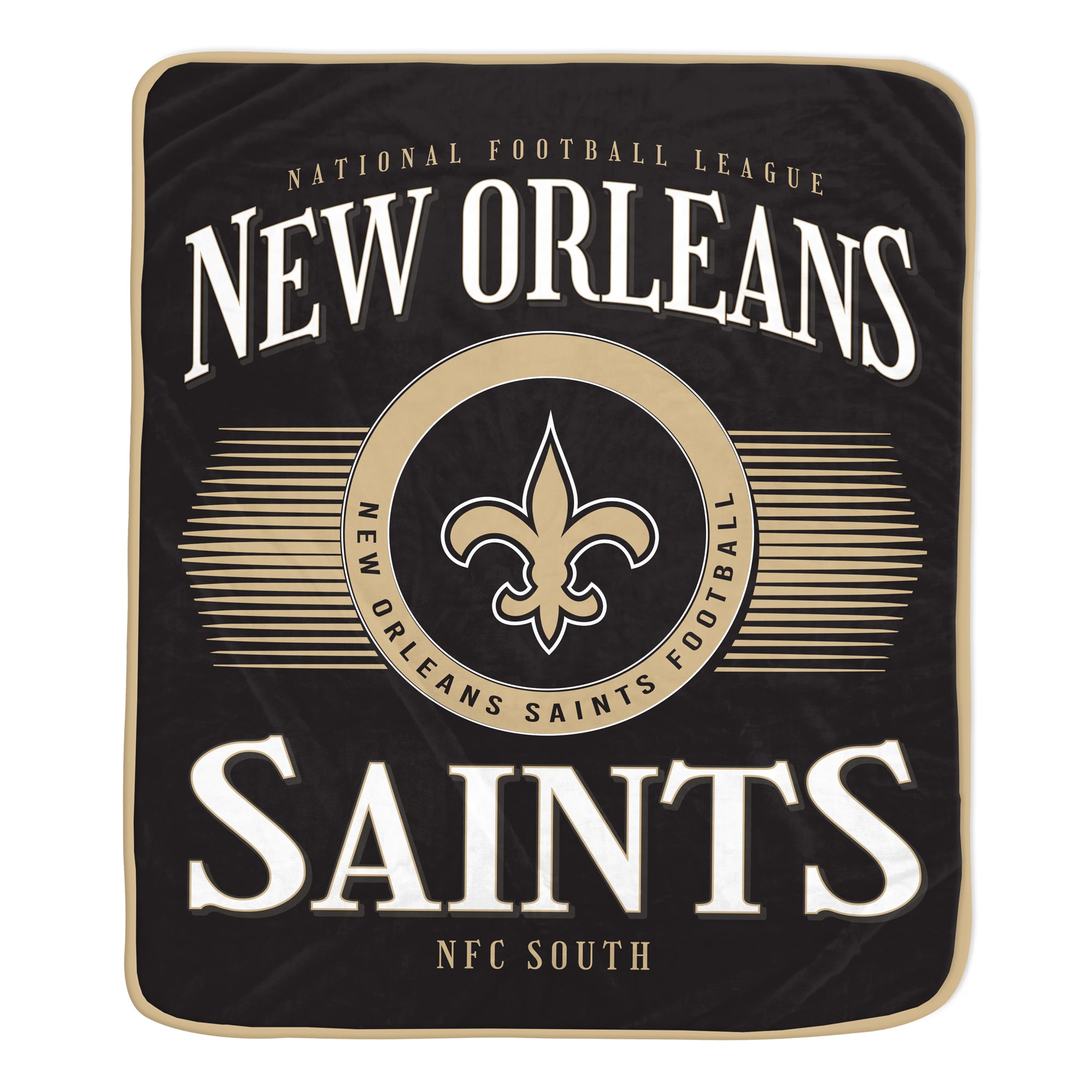 Pegasus New Orleans Saints Spotlight Arch 60" x 70" Ultra Soft Throw Blanket