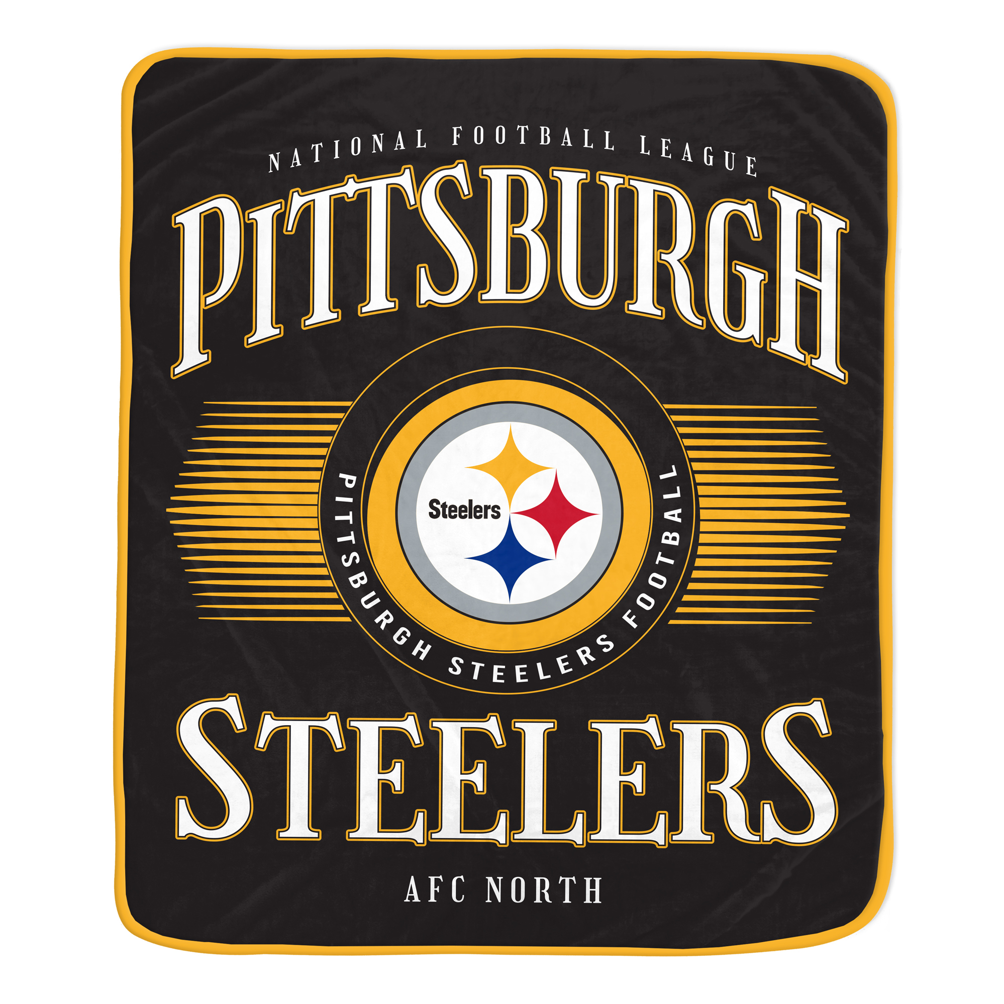 Pegasus Pittsburgh Steelers Spotlight Arch 60" x 70" Ultra Soft Throw Blanket