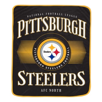 "Pegasus Pittsburgh Steelers Spotlight Arch 60"" x 70"" Ultra Soft Throw Blanket"