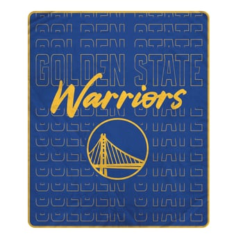 "Pegasus Golden State Warriors Echo Script Fade 50"" x 60"" Ultra Soft Throw Blanket"