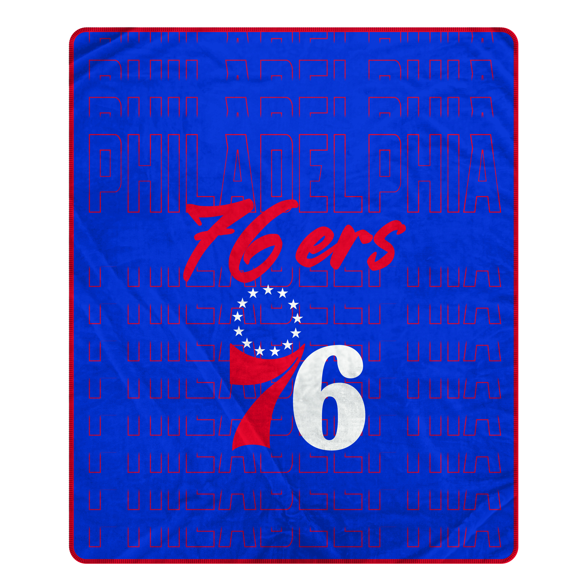 Pegasus Philadelphia 76ers Echo Script Fade 50" x 60" Ultra Soft Throw Blanket