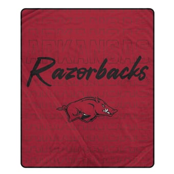 "Pegasus Arkansas Razorbacks Echo Script Fade 50"" x 60"" Ultra Soft Throw Blanket"