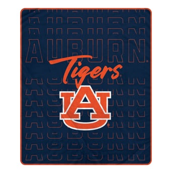 "Pegasus Auburn Tigers Echo Script Fade 50"" x 60"" Ultra Soft Throw Blanket"