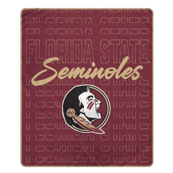 "Pegasus Florida State Seminoles Echo Script Fade 50"" x 60"" Ultra Soft Throw Blanket"
