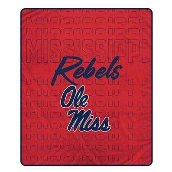 "Pegasus Ole Miss Rebels Echo Script Fade 50"" x 60"" Ultra Soft Throw Blanket"
