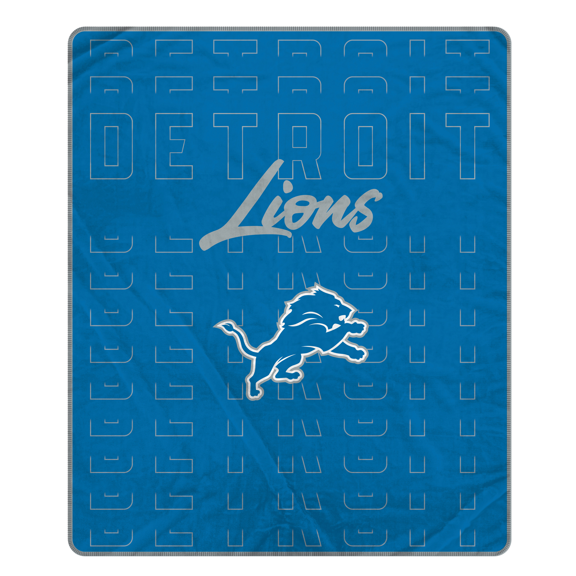 Pegasus Detroit Lions Echo Script Fade 50" x 60" Ultra Soft Throw Blanket