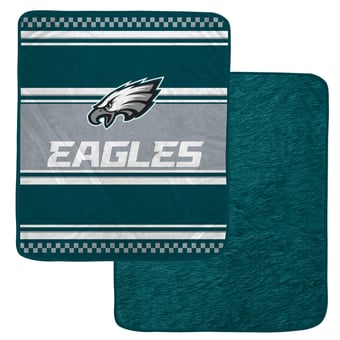 "Pegasus Philadelphia Eagles 60"" x 70"" Checkered Dash Faux Fur Blanket"
