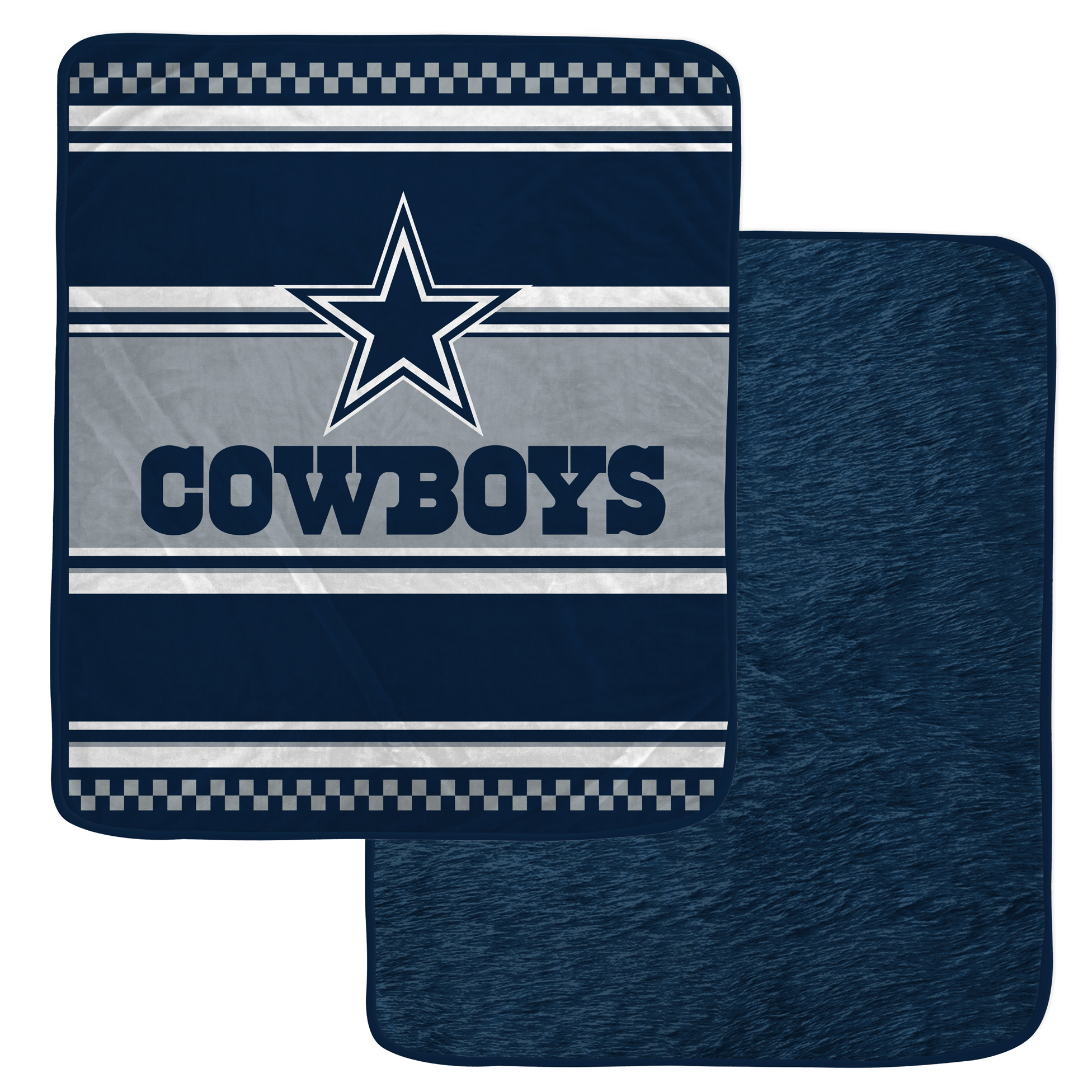 Pegasus Dallas Cowboys 60" x 70" Checkered Dash Faux Fur Blanket