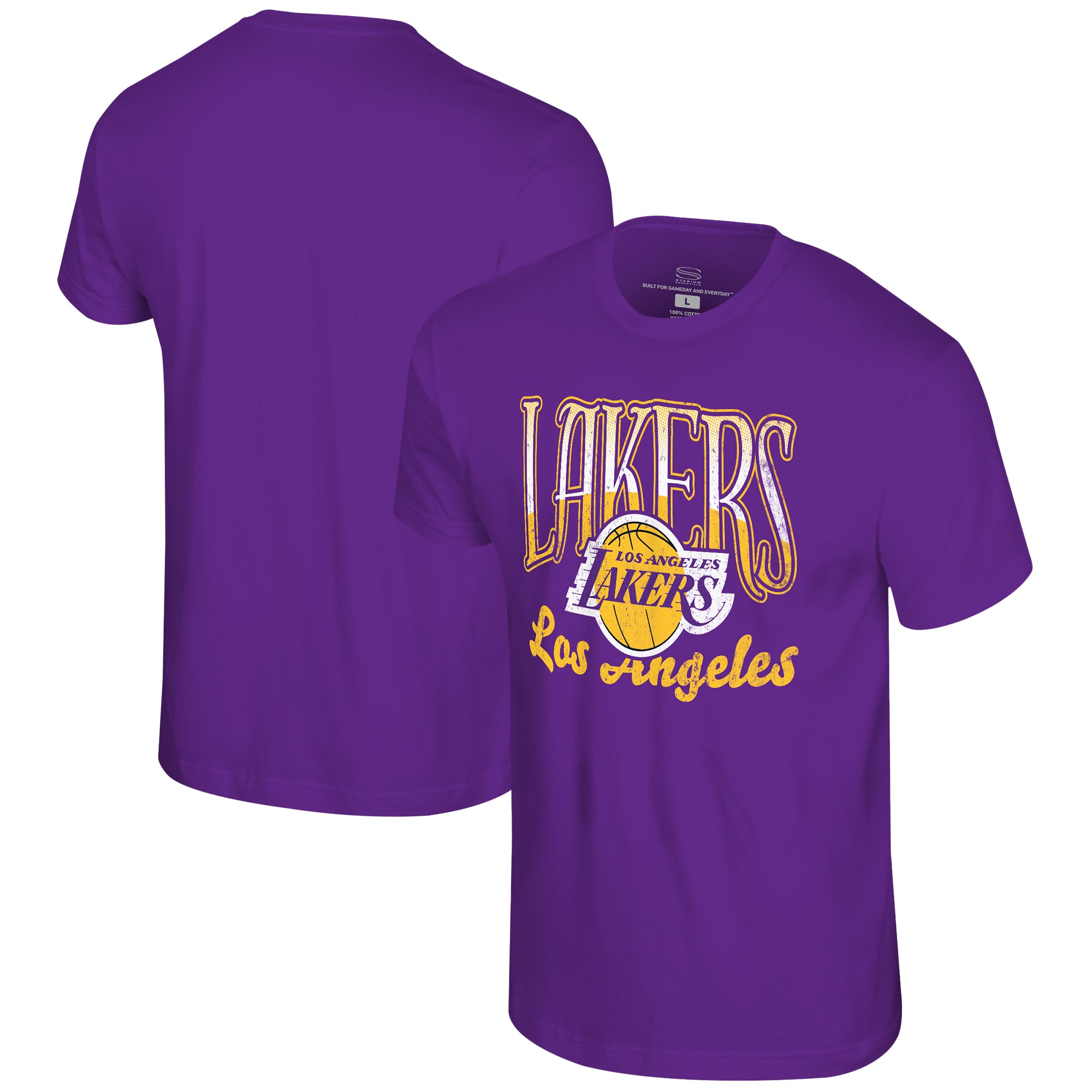 Unisex Stadium Essentials Purple Los Angeles Lakers Sky High T-Shirt