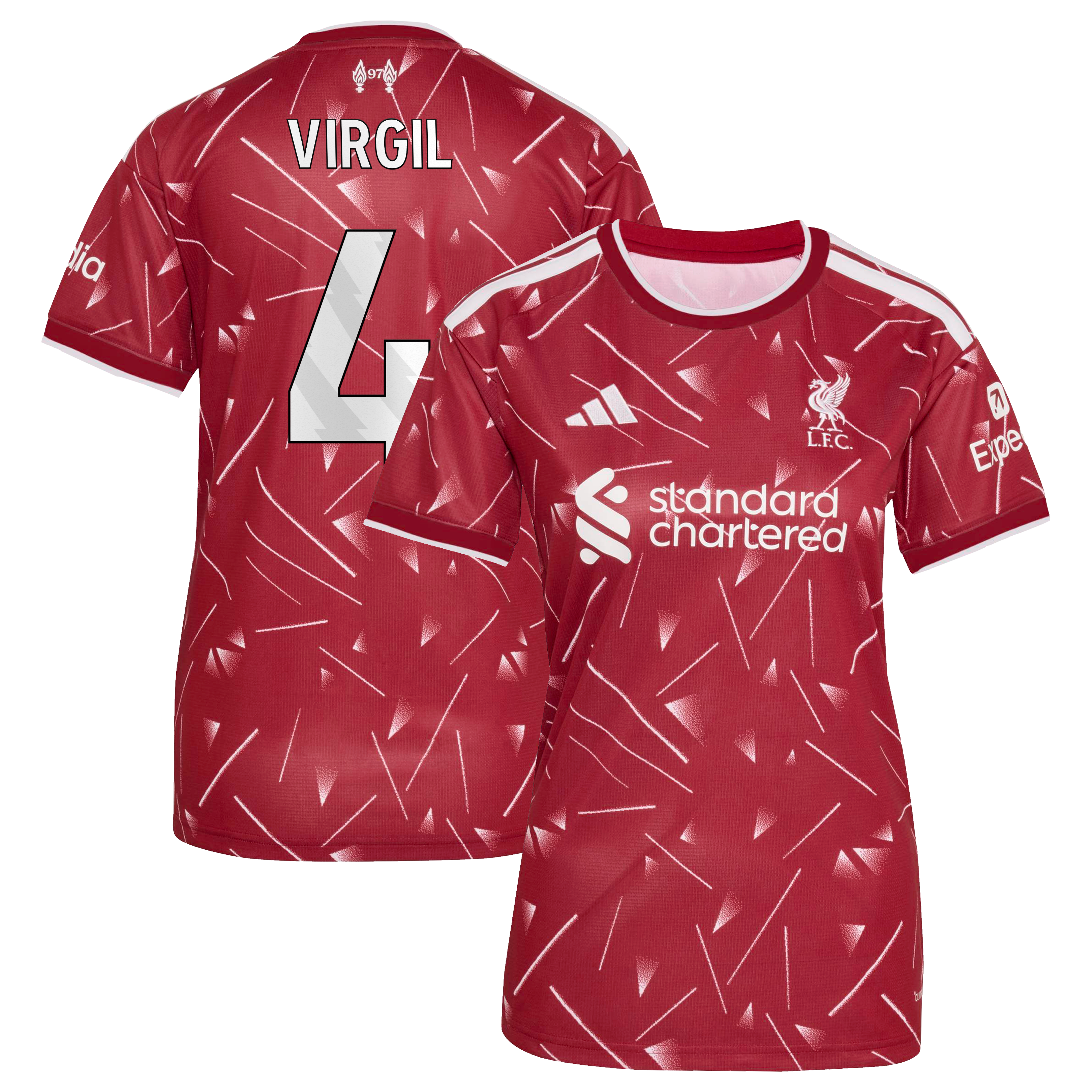 Women's adidas Virgil van Dijk Red Liverpool 2026/27 Home Replica Jersey