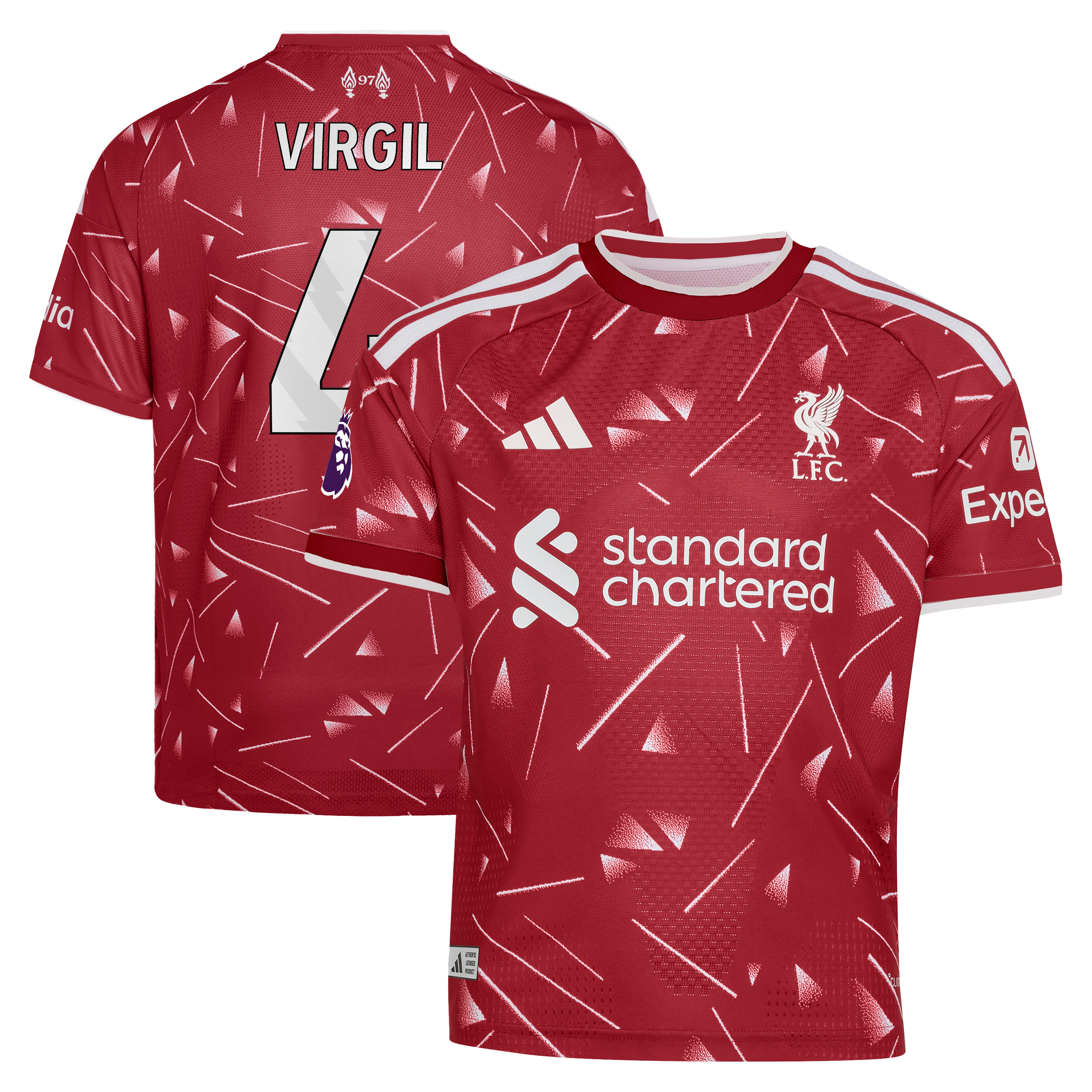 Youth adidas Virgil van Dijk Red Liverpool 2026/27 Home On-Field Authentic Jersey