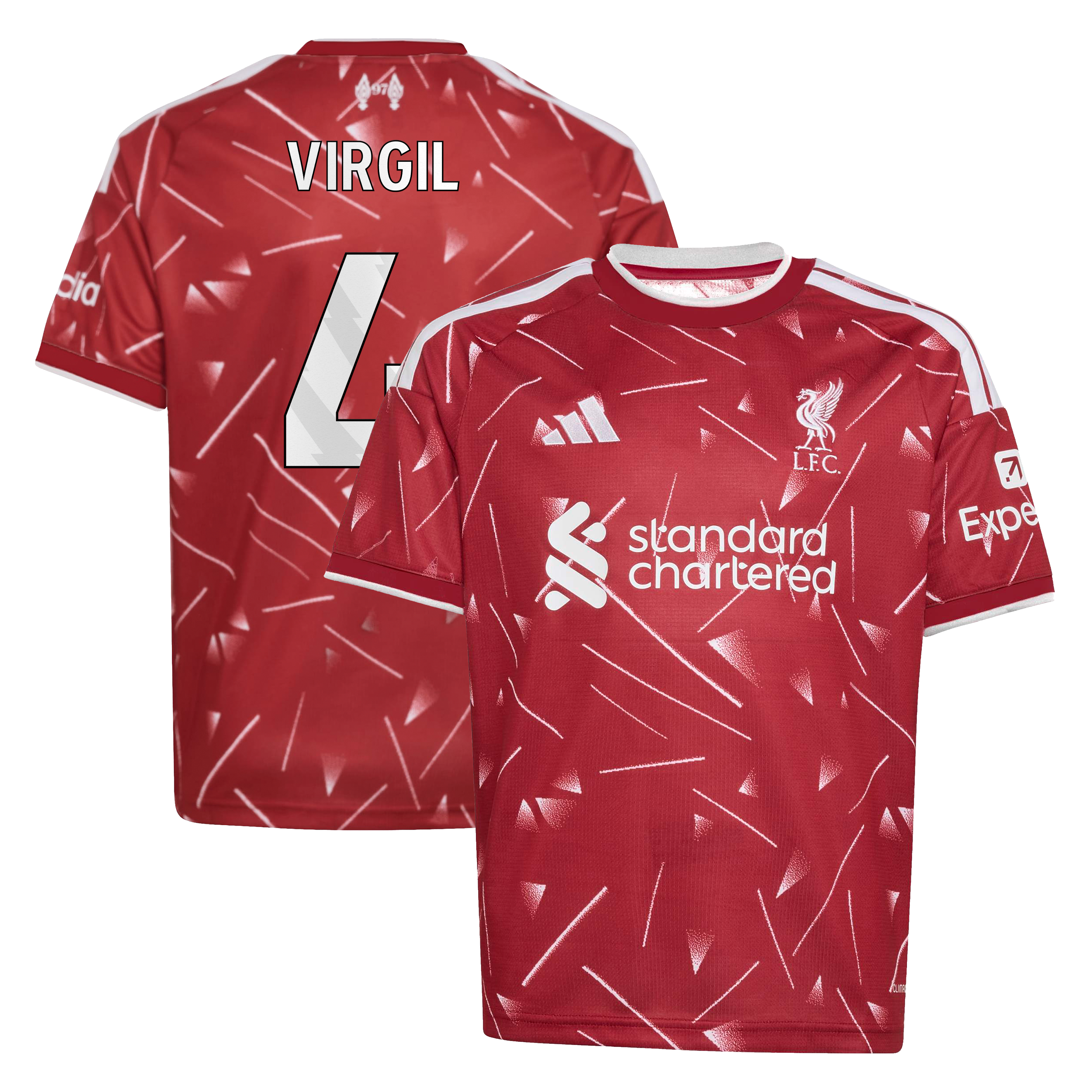 Youth adidas Virgil van Dijk Red Liverpool 2026/27 Home Replica Jersey