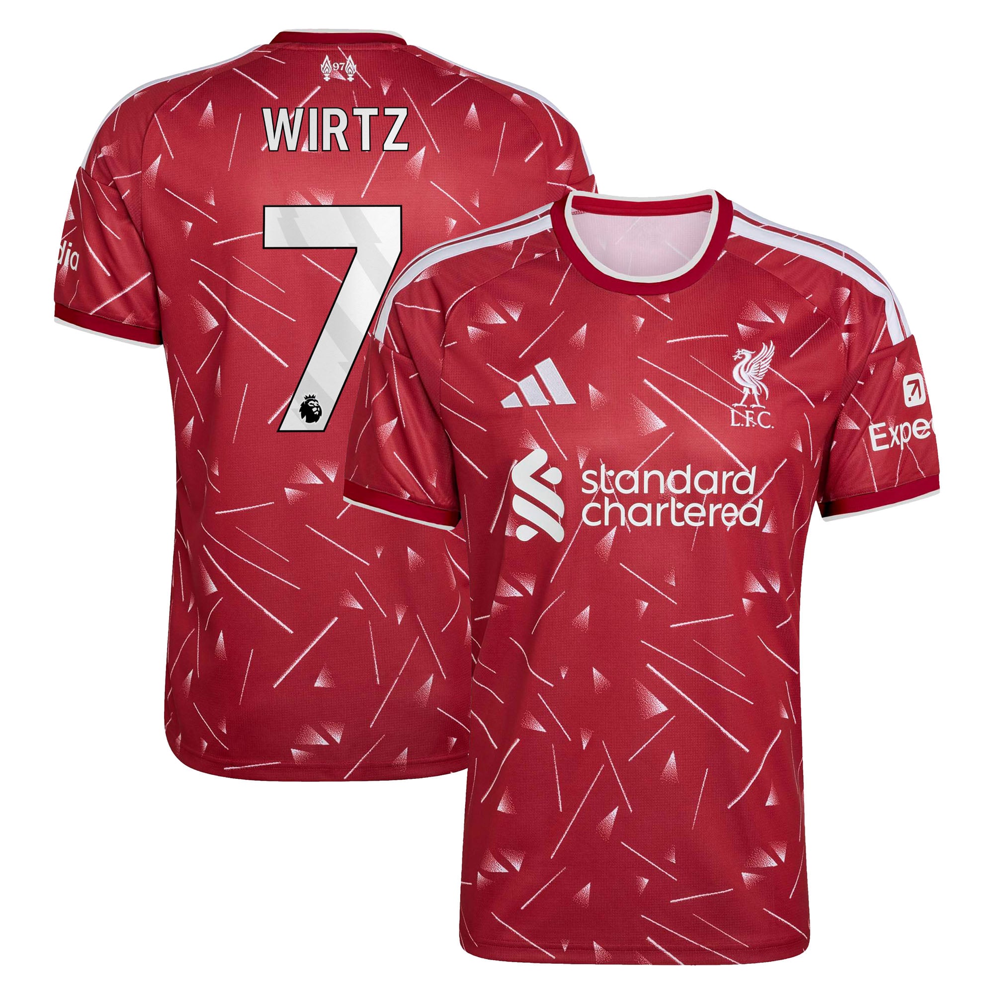 Men's adidas Florian Wirtz Red Liverpool 2026/27 Home Replica Jersey