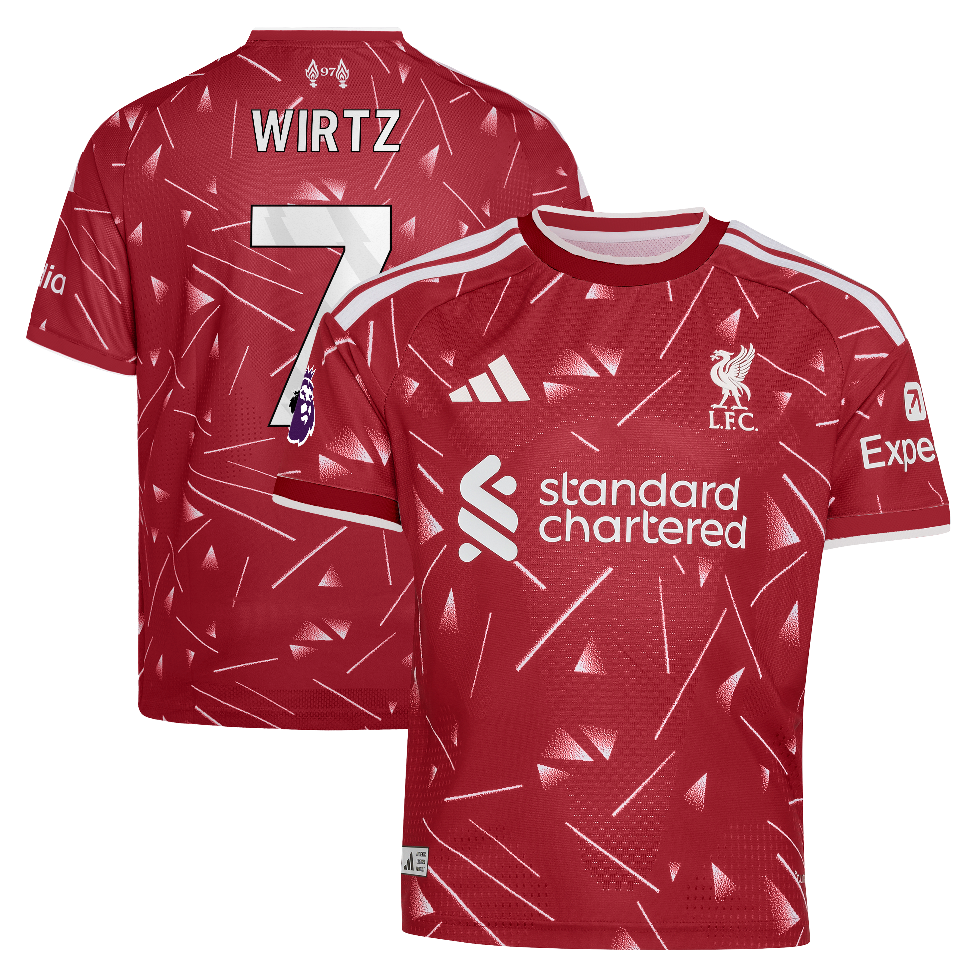 Youth adidas Florian Wirtz Red Liverpool 2026/27 Home On-Field Authentic Jersey