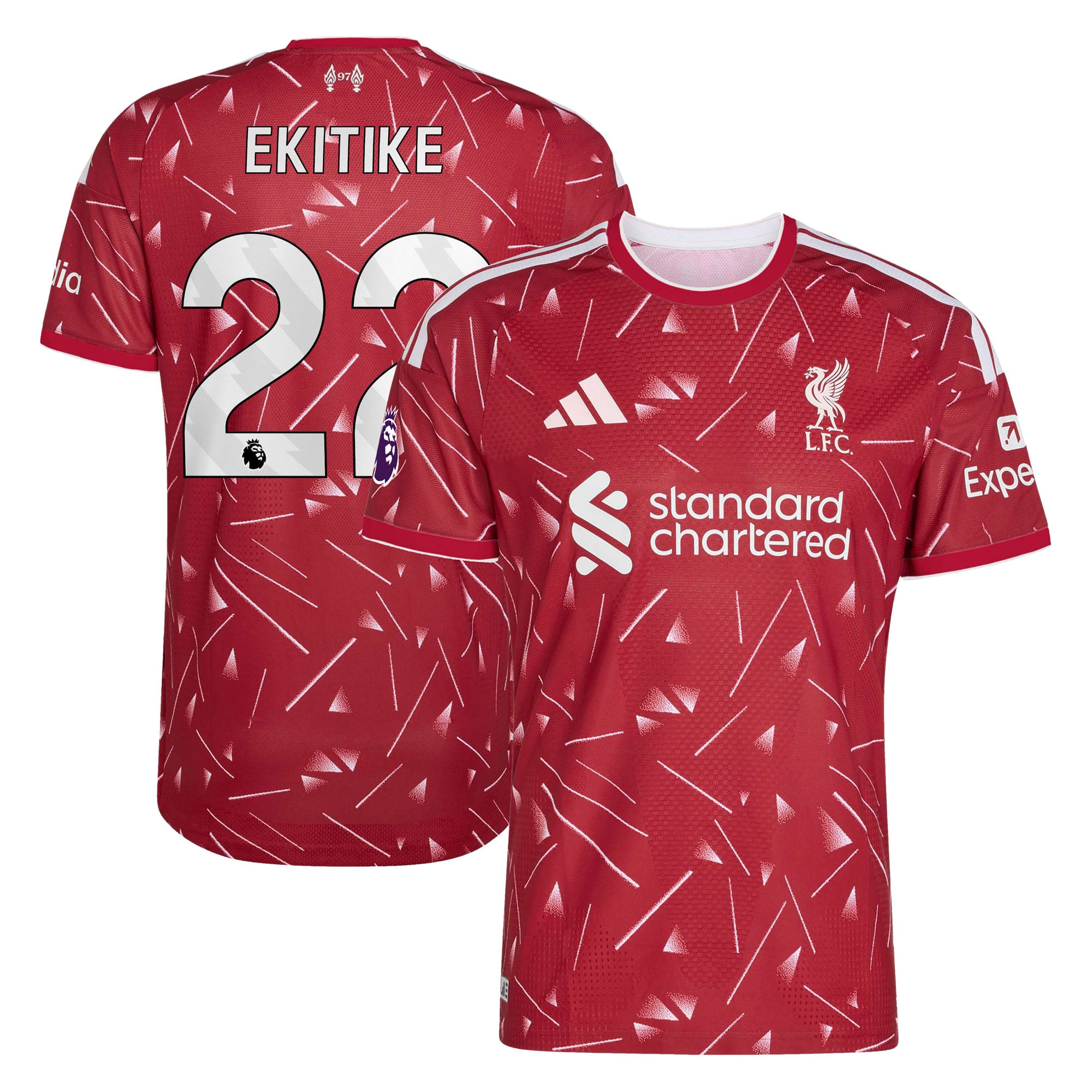 Men's adidas Hugo Ekitike Red Liverpool 2026/27 Home On-Field Authentic Jersey