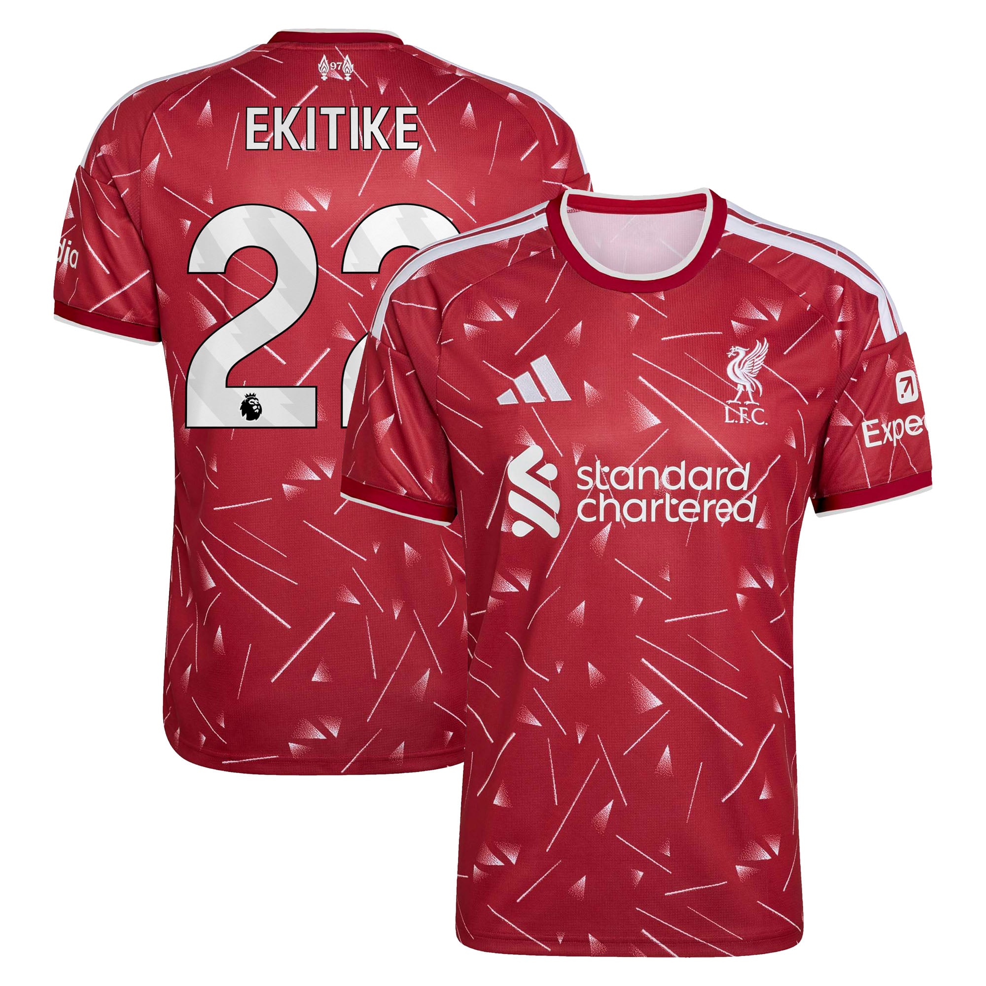 Men's adidas Hugo Ekitike Red Liverpool 2026/27 Home Replica Jersey
