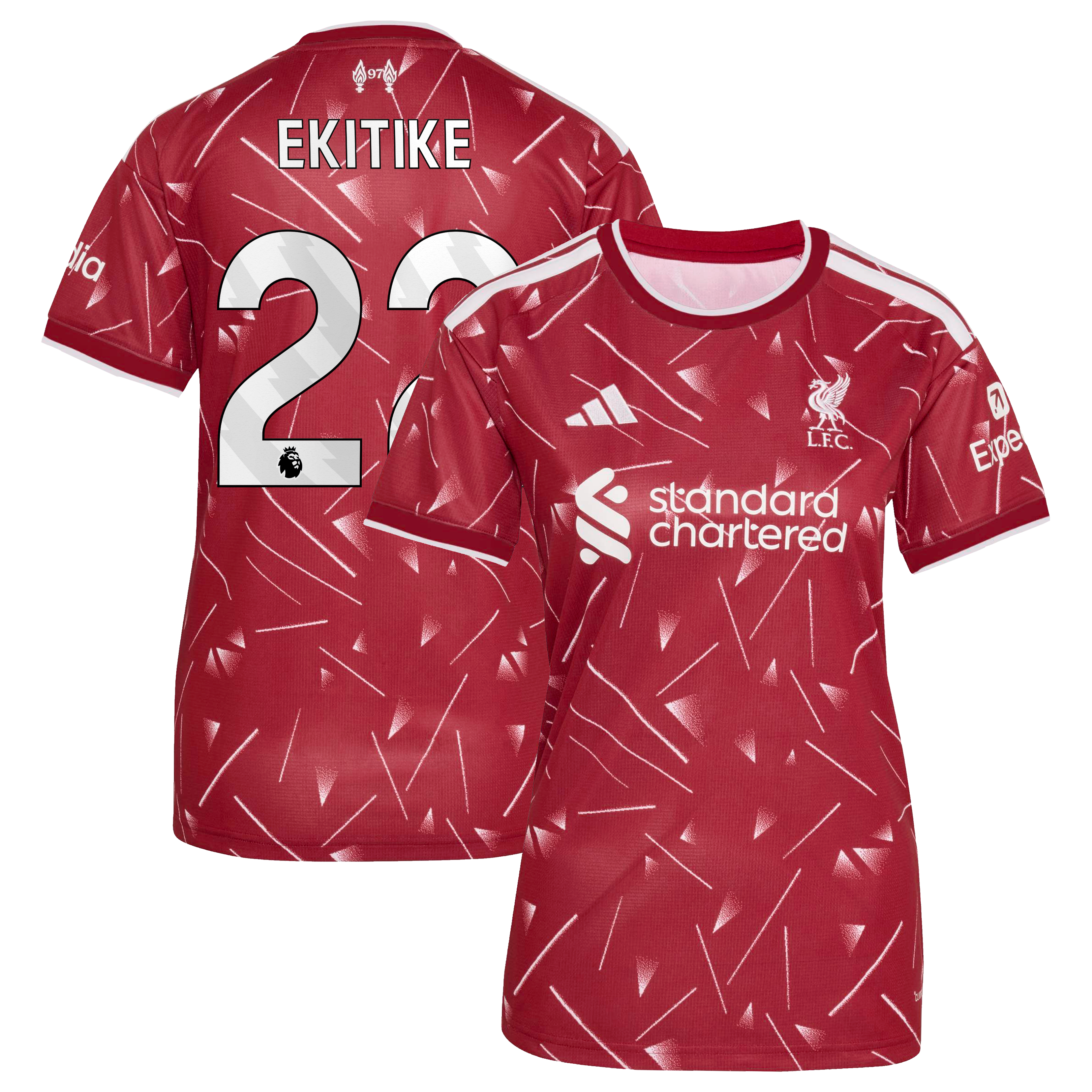 Women's adidas Hugo Ekitike Red Liverpool 2026/27 Home Replica Jersey